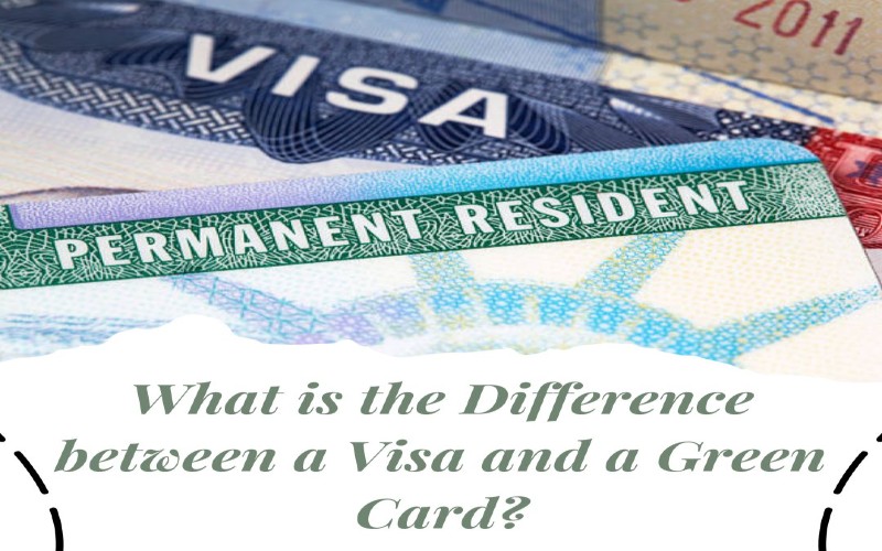 Difference between a Visa and a Green Card